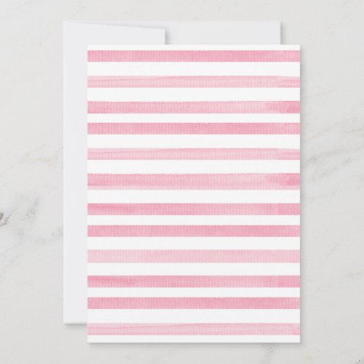 Rosa Bläsertaufe Einladung (Rückseite)