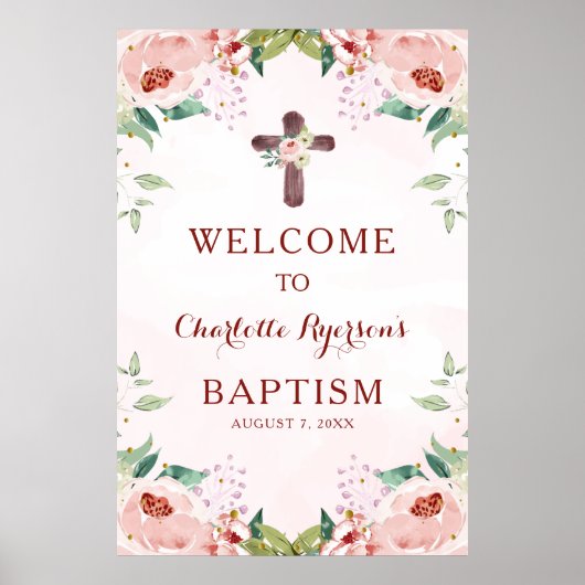 Rosa Bläsertaufe Poster (Vorne)