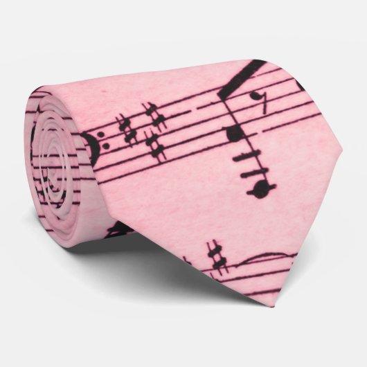 Rosa Blatt Krawatte (Gerollt)