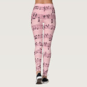 Rosa Blatt Leggings (Rückseite)