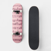 Rosa Blatt Skateboard (Vorderseite)