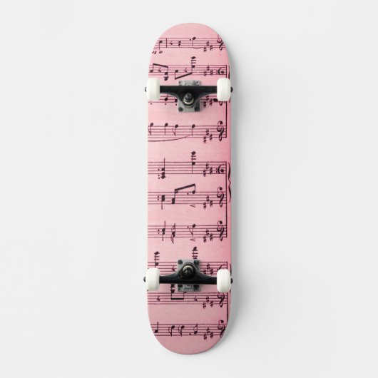 Rosa Blatt Skateboard (Vorderseite)