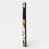 rosa Blattbaum Retro-Eulen-Muster Case-Mate iPhone Hülle (Hinten/Links)