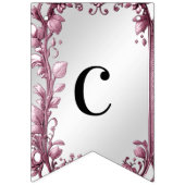 Rosa Blätter Blühte Blumenzwiebel Wimpelkette (Erste Fahne)