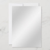 Rosa Blätter Blühte Einladung zur Blumenhochzeit (Rückseite)