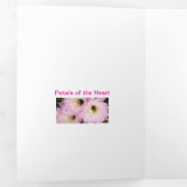 Rosa Blätter der Wüste Dreifach Gefaltete Karte (Innen Erste Seite)