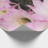 Rosa Blätter der Wüste Geschenkpapier (Ecke)