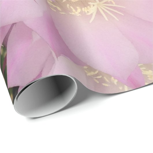 Rosa Blätter der Wüste Geschenkpapier (Rolleneckpunkt)