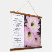 Rosa Blätter der Wüste Wandteppich Mit Holzrahmen (Gewinkelt)