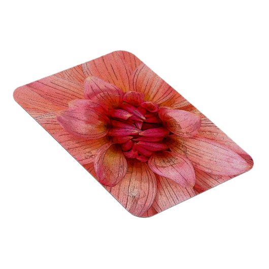 Rosa Blätter Magnet (Rechte Seite)