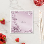 Rosa Blätter Napkins Serviette (Beispiel)