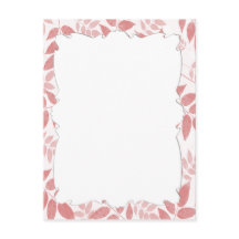 Rosa Blätter Postkarte