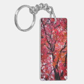 Rosa Blätter Schlüsselanhänger (Vorderseite links)