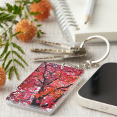 Rosa Blätter Schlüsselanhänger (Vorderseite rechts)