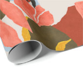 Rosa Blätter und Muster für die Effekte. Geschenkpapier (Rolleneckpunkt)