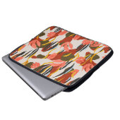 Rosa Blätter und Muster für die Effekte.  Laptopschutzhülle (Vorne Knopf)