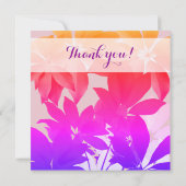 Rosa Blätter, Werden Sie meine Blumenkarten sein? Dankeskarte (Rückseite)