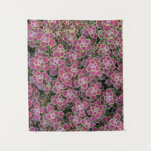 Rosa-blättrige Blume Wandteppich