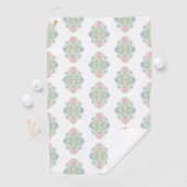 Rosa Blau Abstrakt Golfhandtuch (Insitu)