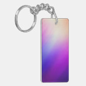 Rosa Blau Abstrakt Schlüsselanhänger (Vorderseite links)
