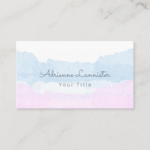 Rosa Blau Abstrakt Visitenkarte