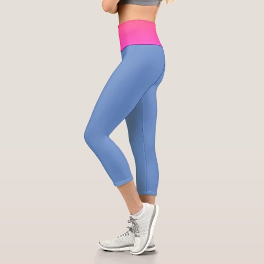 Rosa + Blau Capri Leggings (Links)