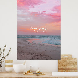 Rosa Blau Ein Foto Natur Behalte Poster