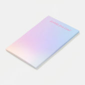 Rosa, blau, Farbverlauf, pastellfarben, weiblich, Post-it Klebezettel (angewinkelt)