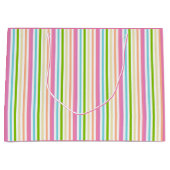 Rosa Blau Gelb Lila Elegant Trendy Große Geschenktüte (Vorderseite)