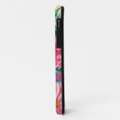 Rosa Blau Gelb Orange Blume Muster Case-Mate iPhone Hülle (Hinten/Links)