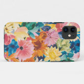 Rosa Blau Gelb Orange Blume Muster Case-Mate iPhone Hülle (Rückseite (Horizontal))