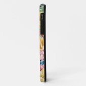 Rosa Blau Gelb Orange Blume Muster Case-Mate iPhone Hülle (Hinten/Links)