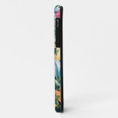 Rosa Blau Gelb Orange Blume Muster Case-Mate iPhone Hülle (Hinten/Links)
