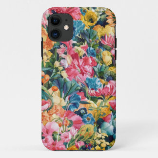 Rosa Blau Gelb Orange Blume Muster Case-Mate iPhone Hülle