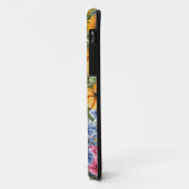Rosa Blau Gelb Orange Blume Muster Case-Mate iPhone Hülle (Hinten/Links)