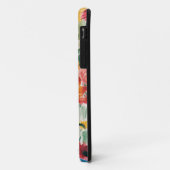 Rosa Blau Gelb Orange Blume Muster Case-Mate iPhone Hülle (Hinten/Links)