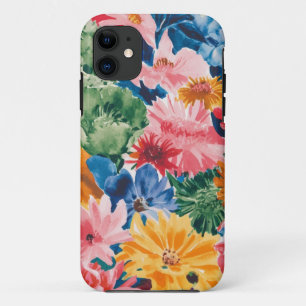 Rosa Blau Gelb Orange Blume Muster Case-Mate iPhone Hülle