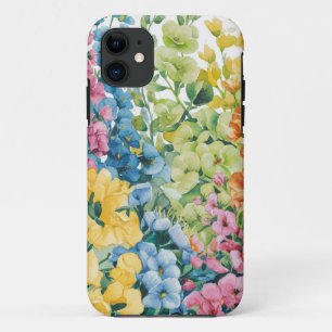 Rosa Blau Gelb Orange Blume Muster Case-Mate iPhone Hülle