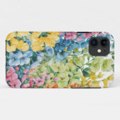 Rosa Blau Gelb Orange Blume Muster Case-Mate iPhone Hülle (Rückseite (Horizontal))