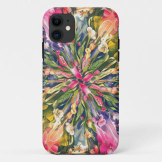Rosa Blau Gelb Orange Blume Muster Case-Mate iPhone Hülle