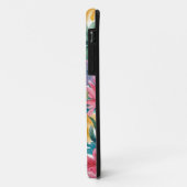 Rosa Blau Gelb Orange Blume Muster Case-Mate iPhone Hülle (Hinten/Links)