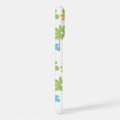 Rosa Blau Gelb Orange Blume Muster iPhone Hülle (Rechte Seite)