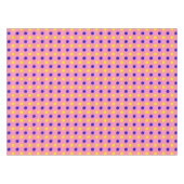 Rosa Blau Gelb Punkte Design Tischdecke (Vorderseite (Horizontal))
