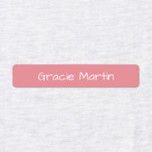 Rosa Blau Gelb zurück zur Schule Rechteckig Etiketten (Design 2)