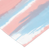 Rosa Blau Gelbe Streifen 52" x 70" Tischdecke (Schrägansicht)