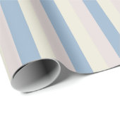 Rosa / Blau / Gelbe Streifen Geschenkpapier (Rolleneckpunkt)