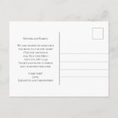 Rosa Blau-Gelbe Wildblumen Cotgcore-Bewegung Ankündigungspostkarte (Rückseite)