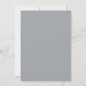 Rosa Blau Gemalte Hochzeit Einladung (Rückseite)