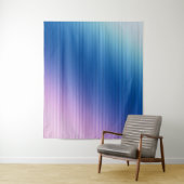 Rosa-blau gestreifter Farbverlauf Wandteppich (Beispiel)