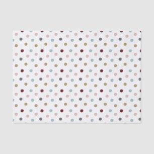 Rosa & Blau, Gold, Rot-Polka-Punkte Seidenpapier